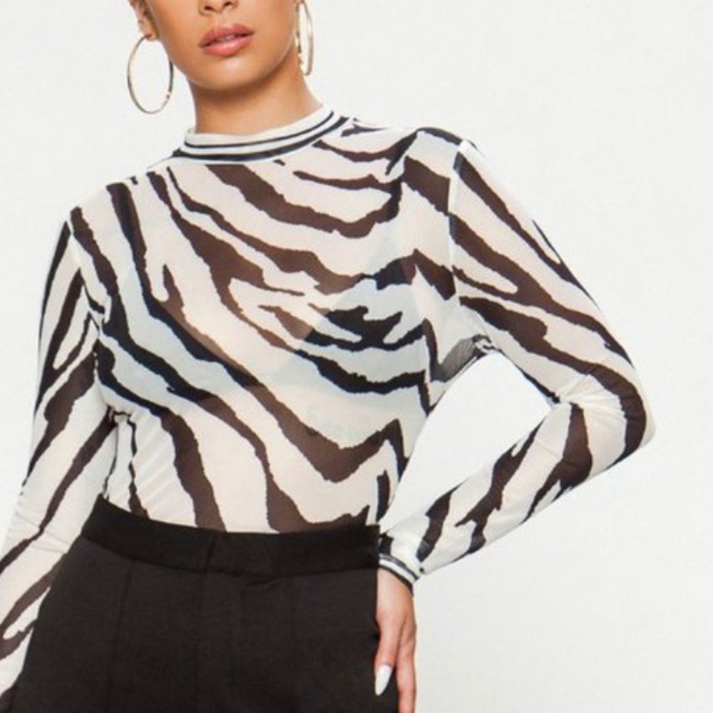 ZEBRA PRINT BODYSUIT